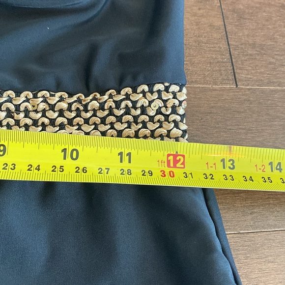 Black One-Piece Swimsuit Sz M - Picture 12 of 14